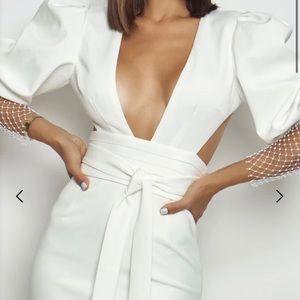 Posh Mia Viola Dress Medium / White